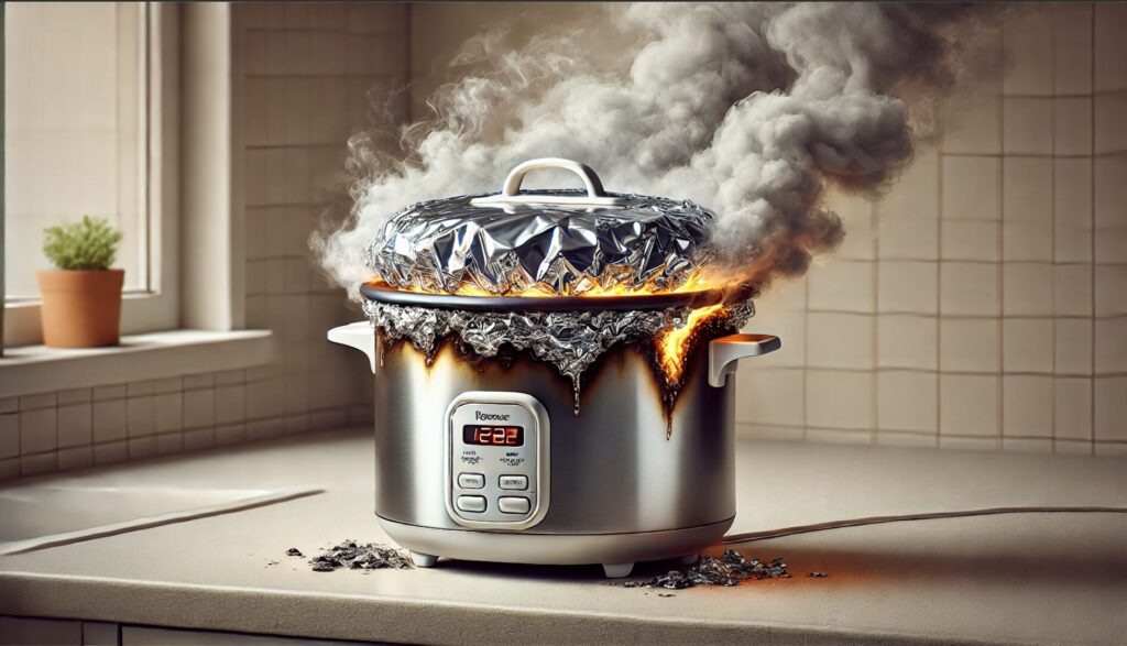 アルミホイル使用時の注意点