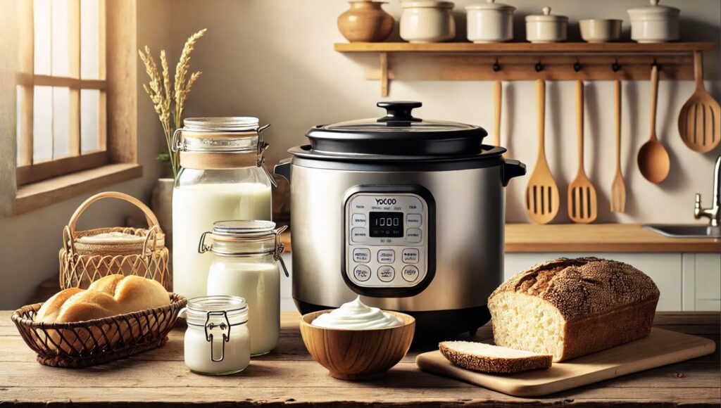 炊飯器の発酵機能を使ったヨーグルト・甘酒・パン作り入門