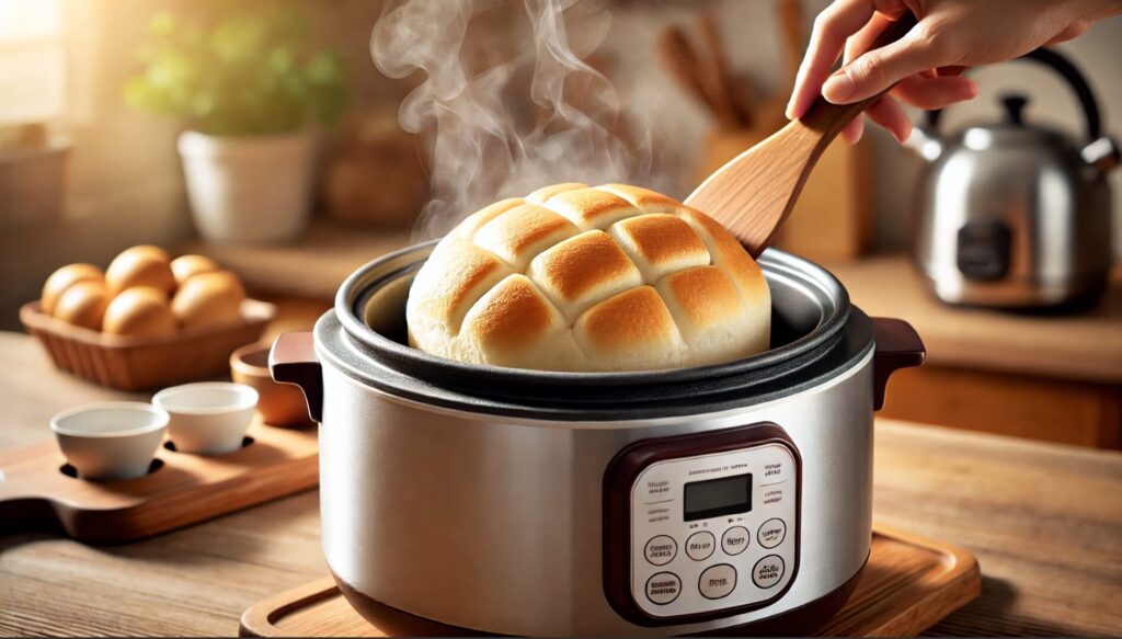 炊飯器でパンをふっくら仕上げる