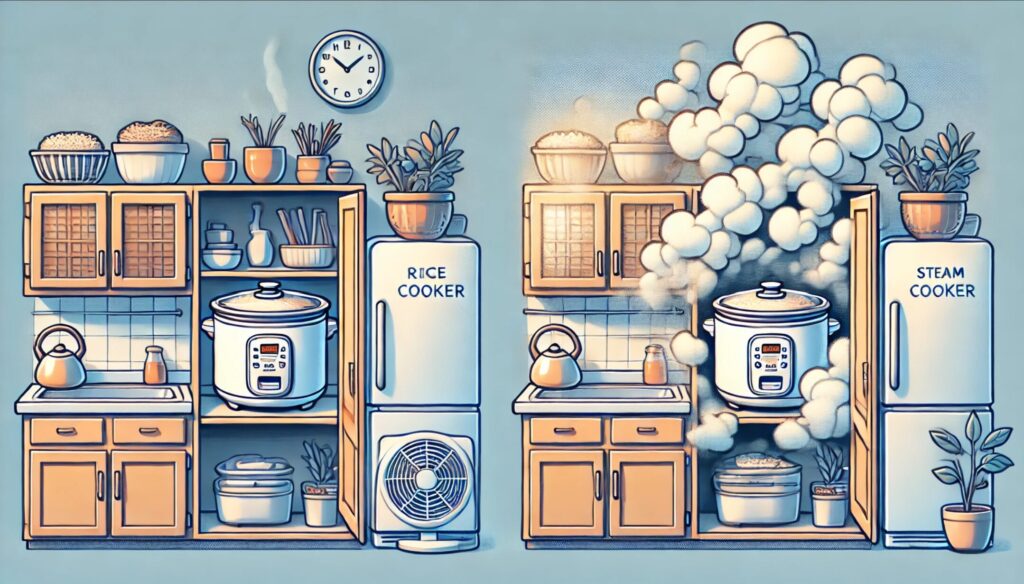 蒸気がこもる原因と防ぐ工夫