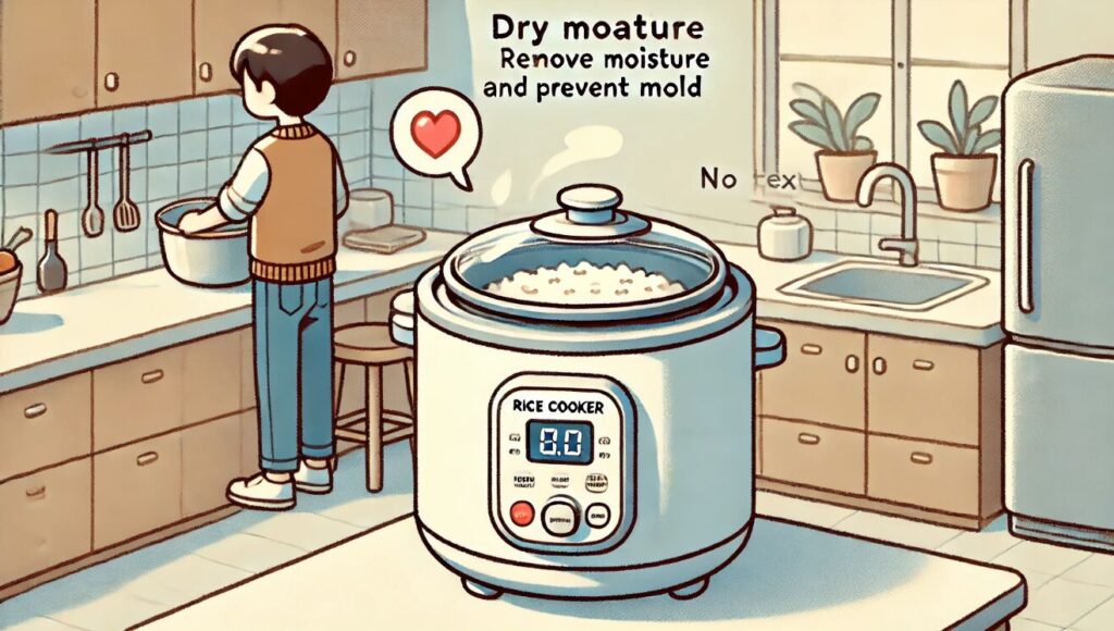 空焚きでカビを防ぐ手入れ法