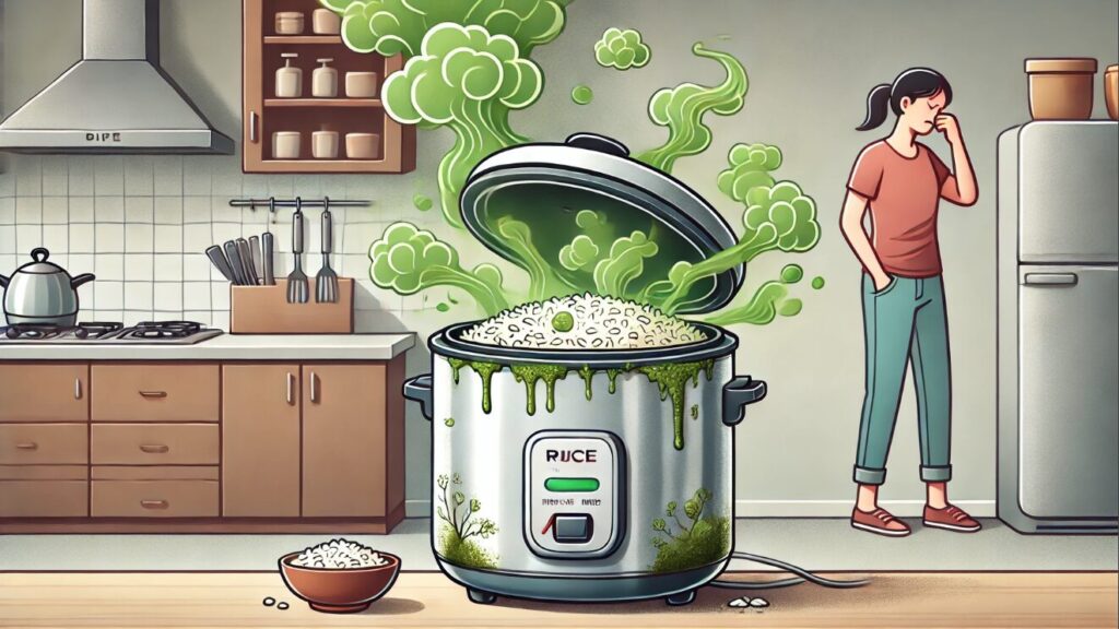炊飯器にカビが出ると臭いが強い