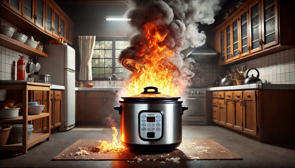 空焚きで火事になる可能性