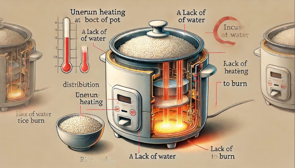 焦げる主な原因とその仕組み