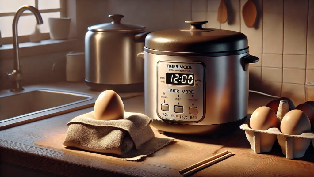 炊飯予約時に鉄玉子を入れても大丈夫？