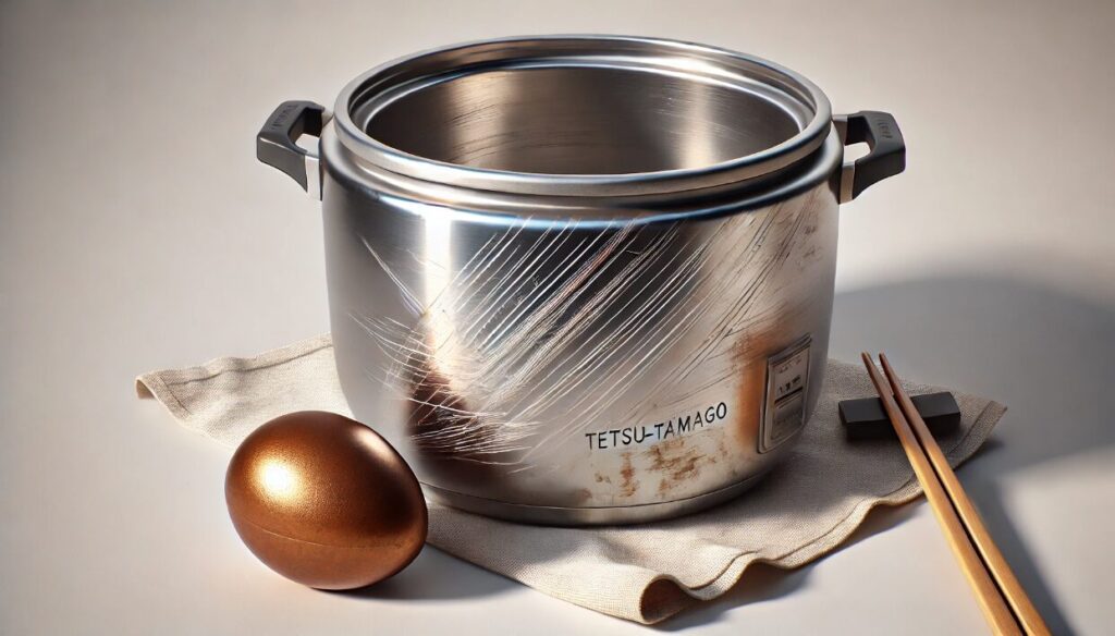 鉄玉子で炊飯器の内釜に傷はつく？